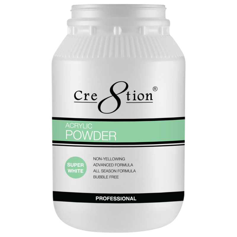 Cre8tion Acrylic Powder, 88 oz, 01394 - Super White